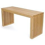 BAM BOO BOX - Sitzbank aus Bambus - Holzbank für Esszimmer,...