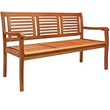 Casaria® Gartenbank Wetterfest Holz FSC® 480kg...