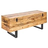 Invicta Interior Industrial Truhenbank Factory LOFT 115cm...