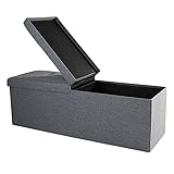 Zedelmaier Sitzbank mit Stauraum Sitzhocker Faltbar...